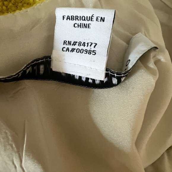 Diane Von Furstenberg Jackie Boucle Dress Yellow Tweed Vintage Fall Size 2 EUC!! - Picture 13 of 16